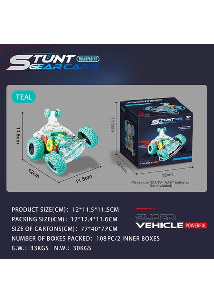 Diş Damperli Kamyon Şeffaf Üniversal Flip Dublör Buggy Eğitici Oyuncak (Yurt Dışından) fırsatları