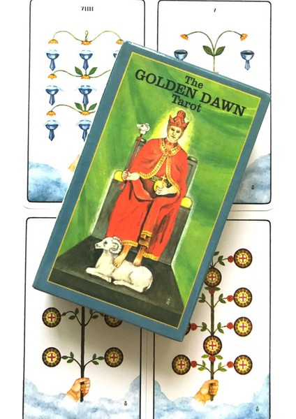Altın Şafak Tarzı 78 Kartlı Viktorya Peri Tarotu Fal Tahmin Eğlence Satranç ve Kart Oyunu Tarot ve Çeşitli Tarot Seçenekleri (Yurt Dışından)