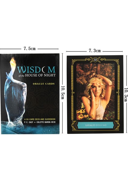 Sarı Stil Ev Gece Okulu Bilgelik Kartları 50 Kartlık Oyun ve Rehber Kitap ile Tarot Kart Oyunu Seti Başlangıçlar Için Türkçe Rehber Kitaplı (Yurt Dışından)