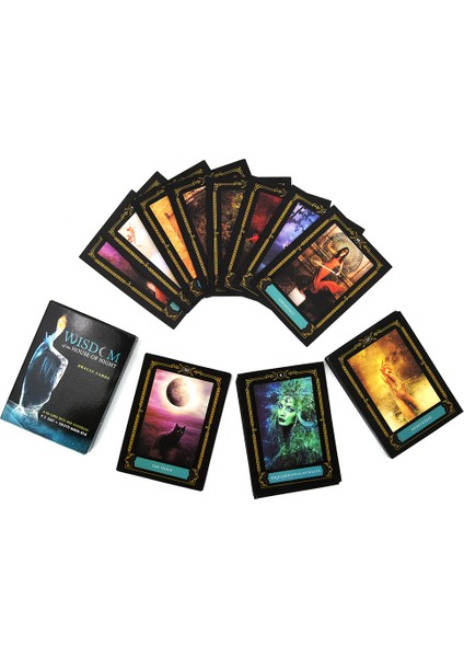 Sarı Stil Ev Gece Okulu Bilgelik Kartları 50 Kartlık Oyun ve Rehber Kitap ile Tarot Kart Oyunu Seti Başlangıçlar Için Türkçe Rehber Kitaplı (Yurt Dışından)