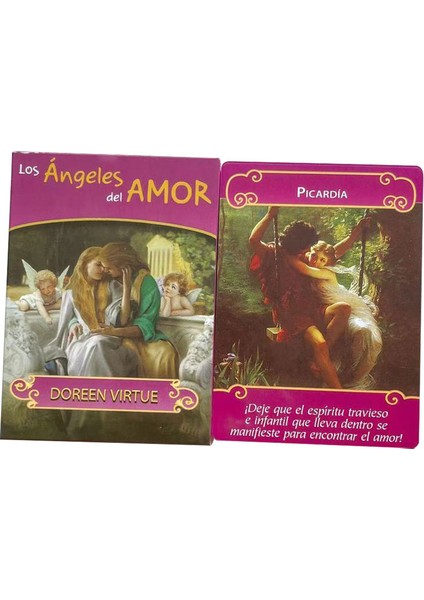 Koyu Gri Tarzı Yeni Ispanyol Tarot Aşk Meleği Destesi Tarot Kartları Kehanet Destesi Eğlence Parti Oyunu Pano Oyunu (Yurt Dışından) fırsatları