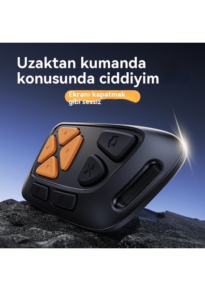 Sessiz Kısa Video Sayfa Çevirme Selfie Çok Fonksiyonlu Cep Telefonu Bluetooth Uzaktan Kumanda (Yurt Dışından)