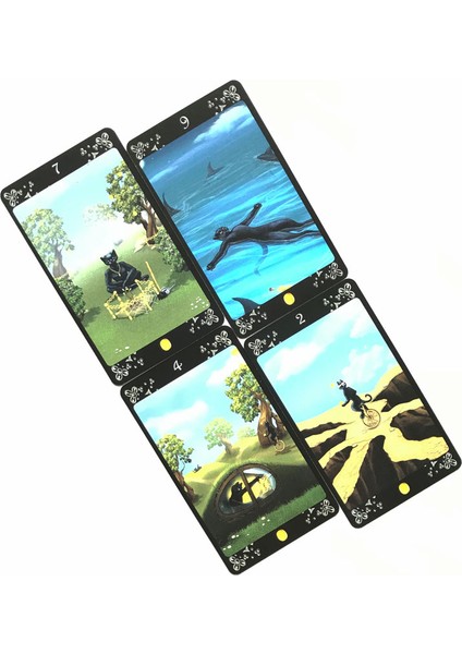 Ruh Gerçeği Tarzı Kader Falı, Kedi Figürlü 78 Kartlı Tarot Kartları Türkçe Başlığı (Yurt Dışından) modelleri