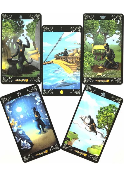 Ruh Gerçeği Tarzı Kader Falı, Kedi Figürlü 78 Kartlı Tarot Kartları Türkçe Başlığı (Yurt Dışından) indirimleri