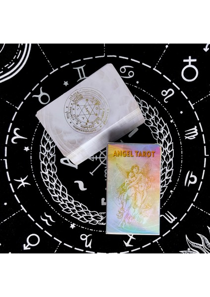 X218 Stili Trend Melek Tarot Kartları ve Pdf Dijital Rehber Kitabı Falcı Kart Oyunu Eğlence Masası Oyunu (Yurt Dışından) modelleri