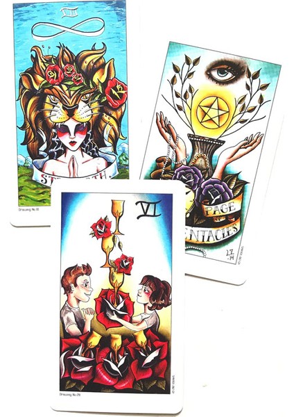 Los Angeles Aşk Tarzı Sekiz Sikke Dövmesi Tarot Kartı Kart Eğlence Parti Kartları Oyun Kartları Tarot ve Çeşitli Tarot Seçenekleri (Yurt Dışından) modelleri