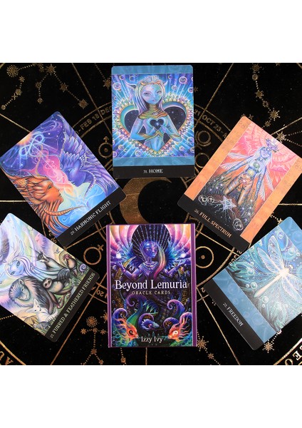 Gri Stil Ev Gece Okulu Bilgelik Kartları 50 Kartlık Oyun ve Rehber Kitap ile Tarot Kart Oyunu Seti Başlangıçlar Için Türkçe Rehber Kitaplı (Yurt Dışından)