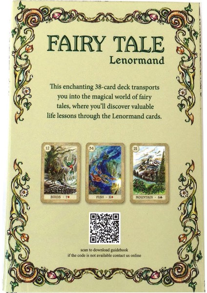 Sarı Stil Falcılık Oyunu Tarot ve Çeşitli Tarot Seçenekleri Için Peri Masalı Kartları ve Pdf Kılavuzu (Yurt Dışından) modelleri