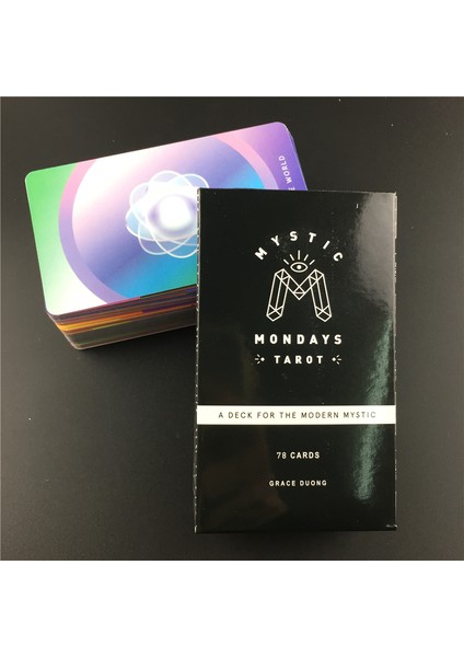 48 Adet TS15 Stili Mistik Pazartesi Tarot Parti Masası Oyun Kart Seti ve Rehber Kitap Seti (Yurt Dışından)