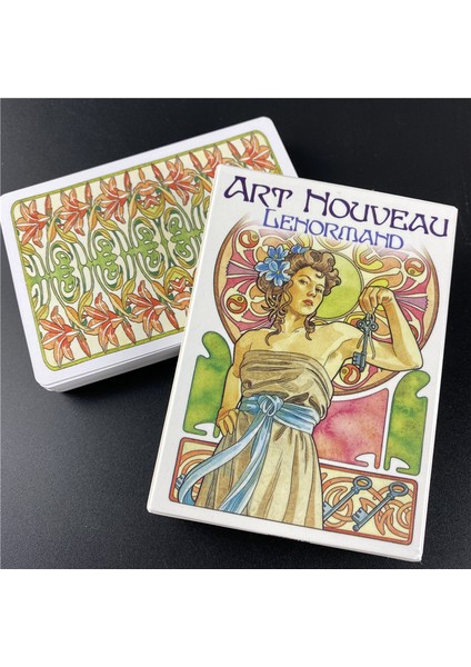 1 Adet Masa Örtüsü Tarzı Kadınlar ve Kızlar Için Yeni Tarot Kartları Art Nouveau Orak Kartlar Oyunu (Yurt Dışından) fırsatları