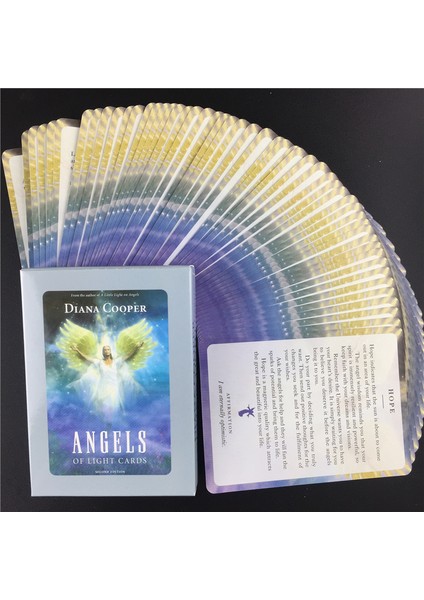 39 Adet TS76 Stili Melek Işık Kartları Tarot Kartları Masa Kartları Oyun Kartı Tatil Aile Parti (Yurt Dışından) fiyatları