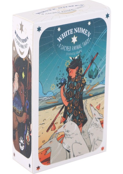 Tarot Stili Tanrıçası Tarot Falı Kartları Oyunları Beyaz Numen Kutsal Hayvan Tam Ingilizce Sürüm Pdf Kılavuz Kitap Destesi Oyun Kartı Parti Türkçe Dilinde (Yurt Dışından) fırsatları