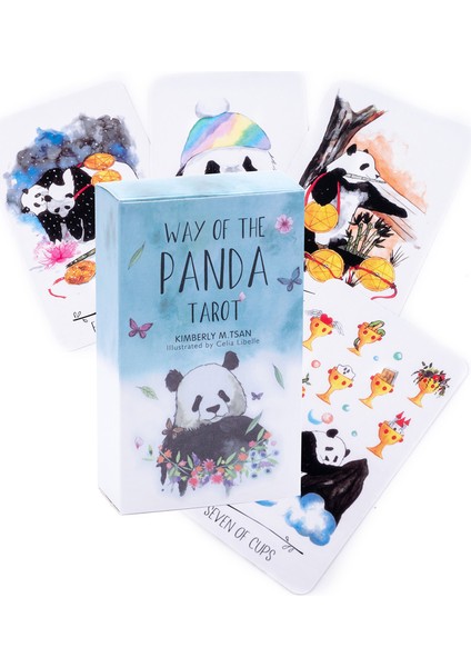 Kumral Tarzı Panda Tarot Destesi Eğlence Parti Masa Oyunu Yüksek Şans Fal Bakma Kehanet Kartları ile Pdf Kılavuz Kitapçıklı (Yurt Dışından)