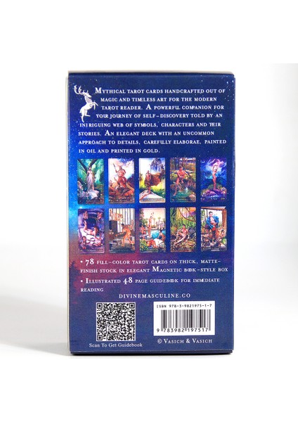 Yeşil Stil Tarot Of The Divine Masculine Ilk Baskı Destesi Kart Oyunu ile Pdf Kılavuzu Kart Oyunu ve Masa Oyunu (Yurt Dışından) indirimleri