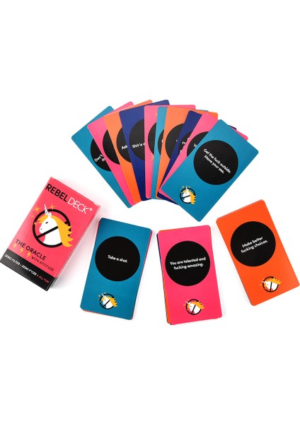 Sarı Stil Rebel Deck Cards Yüksek Kader Falı Kehanet Tarot Kartları Aile Parti Eğlence Oyunu Türkçe Kullanım Kılavuzu ile (Yurt Dışından)