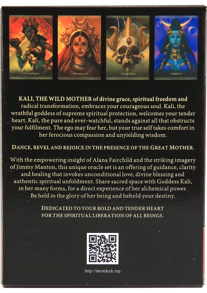 Ganeşa Stili Kali Vahşi Kutsal Anne Kartları Tarot Fal Oyunu Başlangıç Oyuncakları (Yurt Dışından) indirimleri