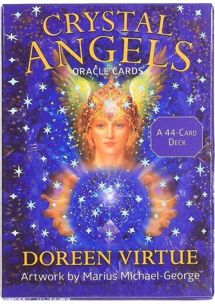 Ordu Yeşili Tarzı Kristal Melekler Kartları ve Kristal Vizyonlar Tarot Kartları Oyun Tahtası Destesi Oyun Kartları Parti Oyunu Için (Yurt Dışından)