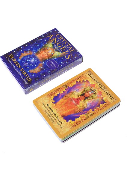 Ordu Yeşili Tarzı Kristal Melekler Kartları ve Kristal Vizyonlar Tarot Kartları Oyun Tahtası Destesi Oyun Kartları Parti Oyunu Için (Yurt Dışından)