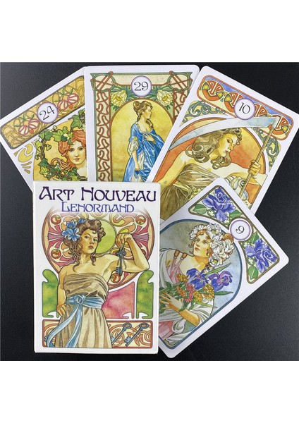 78 Adet TT17 Stili Kadınlar ve Kızlar Için Yeni Tarot Kartları Art Nouveau Orak Kartlar Oyunu (Yurt Dışından) fiyatları
