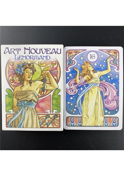 78 Adet TT17 Stili Kadınlar ve Kızlar Için Yeni Tarot Kartları Art Nouveau Orak Kartlar Oyunu (Yurt Dışından) indirimleri