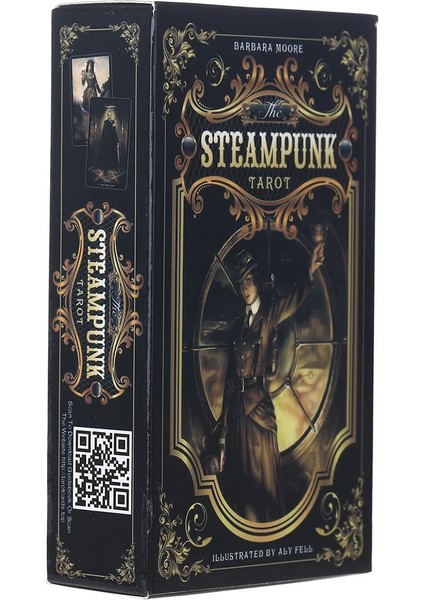 Steampunk Tarot Stili Işık Seer's Tarot Kartları Altın Art Nouveau Yeşil Cadı Evrensel Kelt Thelema Steampunk Tarot Oyunu Oyunlarının Tahtı (Yurt Dışından)