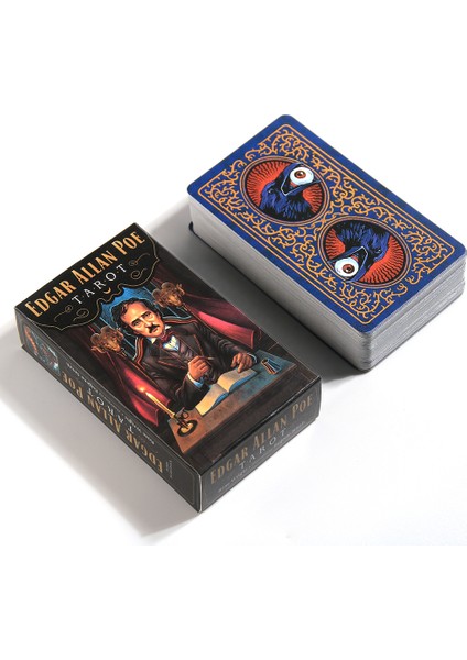 Edgar Allan Poe'nun Tarzı Edgar Allan Poe Tarot Destesi Başlangıçlar Için Parti Oyunu Çoklu Oyunculu Kahinlik Kılavuzu ile Başlığı (Yurt Dışından)