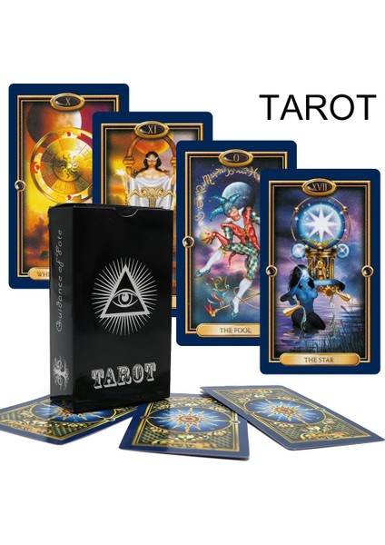 Altın Tarzı En Popüler Altın Tarot Destesi Aşk Tahmini Kader Oyunu Destesi Oyun Kartları Parti Oyunu Ingilizce Versiyonu Başlığı (Yurt Dışından)