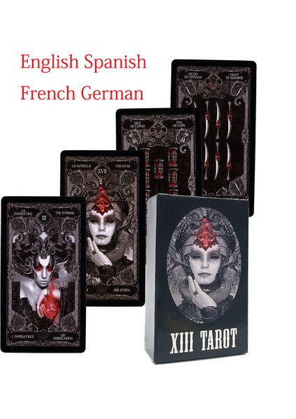 Karanlık Stil Sıcak Satış 78 Kart Seti.modern Tarot Kartları.mistik Fal Kartları Kişisel Kullanım Tarot Destesi Iyi Güzel Kartlar (Yurt Dışından)