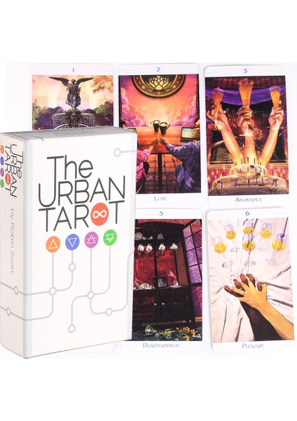 Çikolata Tarzı Kent Tarot Kartları Destesikart Oyunu 78 Kart Rehber Kitapla Fal Bakma Ingilizce Ilham Veren Iyi Peri Melek (Yurt Dışından) modelleri