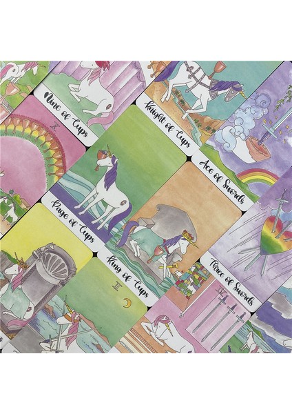 78 Adet TT59 Tarzı Aile Parti Oyunu Oynama Kart Destesi Kehanet Kader Oyunu Masası Oyunu Kristal Unicorn Tarot Kartları Türkçe (Yurt Dışından) fiyatları