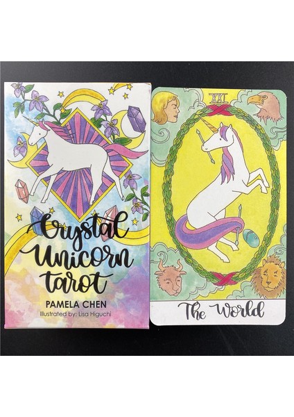 78 Adet TT59 Tarzı Aile Parti Oyunu Oynama Kart Destesi Kehanet Kader Oyunu Masası Oyunu Kristal Unicorn Tarot Kartları Türkçe (Yurt Dışından) indirimleri