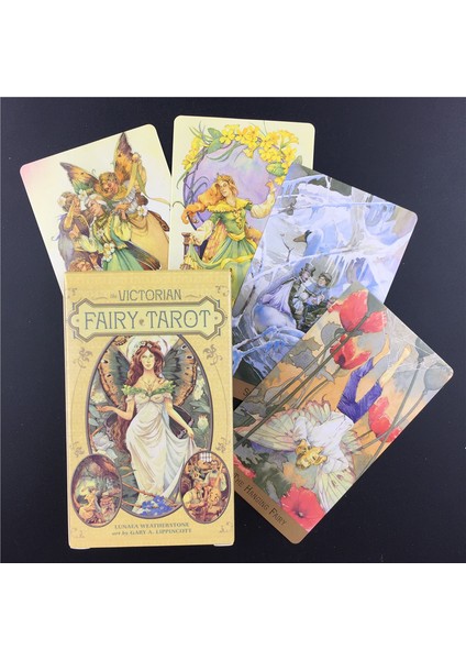78 Adet TT57 Stili Ingiliz Viktorya Peri Tarot Kartları Destesi Oyun Kartı Kolay Taşınabilir Çocuk Eğitici Oyuncak Aile Arkadaş Parti Kartları (Yurt Dışından)
