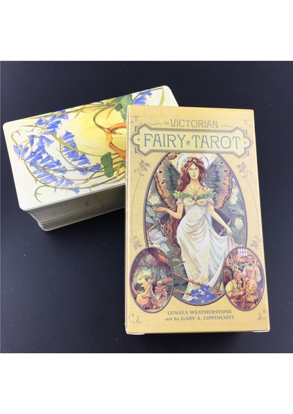 78 Adet TT57 Stili Ingiliz Viktorya Peri Tarot Kartları Destesi Oyun Kartı Kolay Taşınabilir Çocuk Eğitici Oyuncak Aile Arkadaş Parti Kartları (Yurt Dışından)