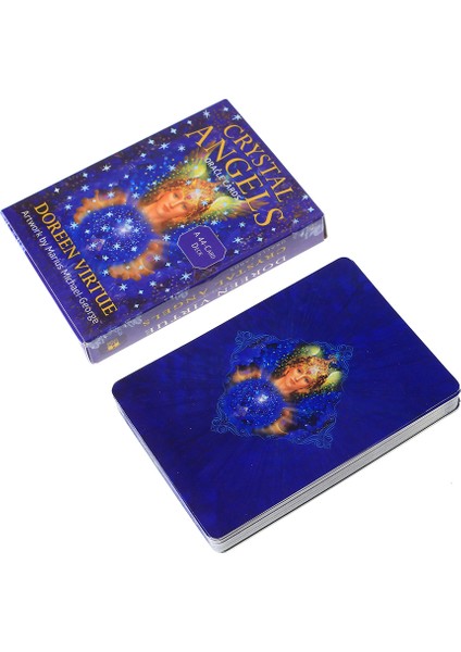 Stili Temizle Kristal Melekler Kartları ve Kristal Vizyonlar Tarot Kartları Oyun Tahtası Destesi Oyun Kartları Parti Oyunu Için (Yurt Dışından)