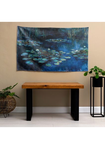 Nilüferler Kanvas Tablo - Claude Monet Duvar Örtüsü | Canlı Renkler, Ranforce Kumaş | Yatak fiyatları