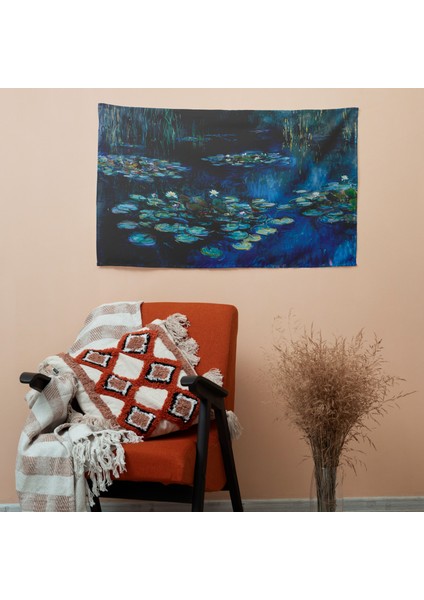 Nilüferler Kanvas Tablo - Claude Monet Duvar Örtüsü | Canlı Renkler, Ranforce Kumaş | Yatak modelleri