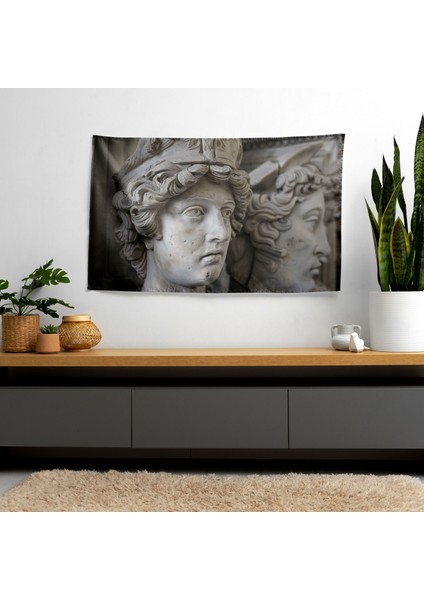 Neoklasizm Antik Heykeller Duvar Örtüsü - Pamuk Sırt, Süblimasyon Baskı, Canlı Renkler modelleri