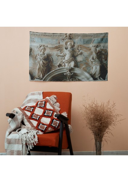 Neoklasizm Rönesans Sanatı Duvar Örtüsü | Canlı Renkler | Arkası Pamuk ve Önü Polyester