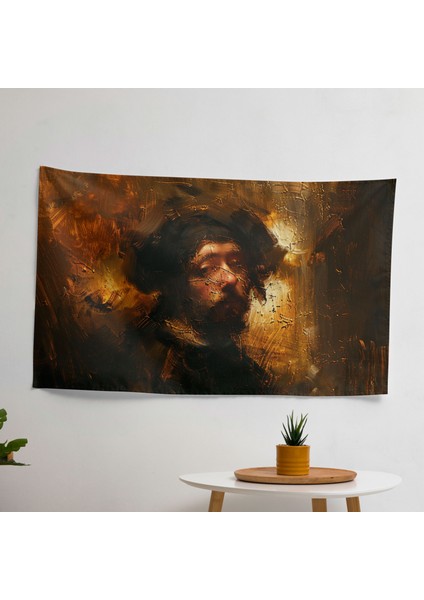 Rembrandt'tan Esinlenen Kumaş Duvar Sanatı Örtü , Canlı Süblimasyon Baskı, Hafif Yatak Odası