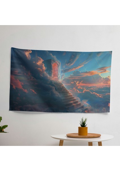 Gerçeküstücülük Sanat Duvar Örtü - Canlı Renkler, Hafif Kumaş, Modern Dekoratif Tekstil Duvar