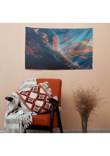 Gerçeküstücülük Sanat Duvar Örtü - Canlı Renkler, Hafif Kumaş, Modern Dekoratif Tekstil Duvar
