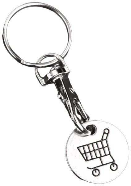 Baihu Yeni Metal Alışveriş Arabası Para Tutucu Anahtarlık (Yurt Dışından)