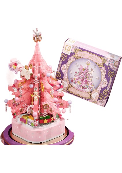 Romantik Floresan Noel Ağacı Müzik Kutusu Çocuk Monteli Oyuncaklar (Yurt Dışından)