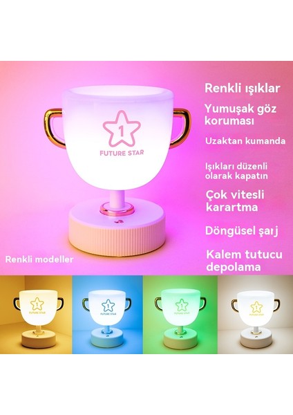 Uyku Bandı Uzaktan Kumanda ile USB Kupa Masaüstü LED Renkli Kalem Downlight (Yurt Dışından)