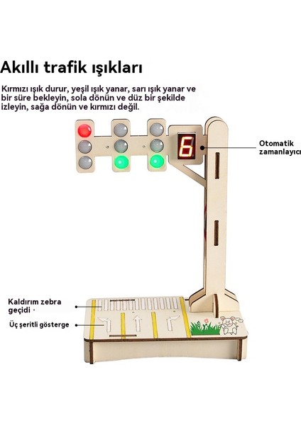 Bilim ve Teknoloji Küçük Yapım Dıy Trafik Sinyalleri Trafik Işıkları Bilim Deneyleri Eğitim Öğrencileri Eğitici Oyuncaklar (Yurt Dışından) fırsatları