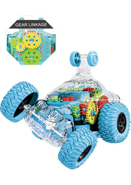 Diş Damperli Kamyon Şeffaf Üniversal Flip Dublör Buggy Eğitici Oyuncak (Yurt Dışından)