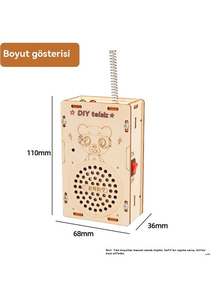 Çocuklar Için Interkom Bilim Deneyleri Diy Ahşap Teknoloji Çağrı Oyuncak (Yurt Dışından) modelleri