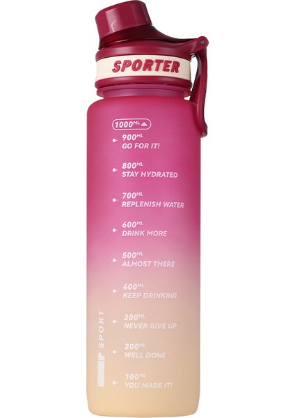 1000ML Büyük Kapasiteli Doğrudan Içme El No Spor Su Bardağı (Yurt Dışından)