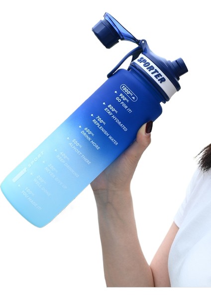1000ML Büyük Kapasiteli Doğrudan Içme El No Spor Su Bardağı (Yurt Dışından)