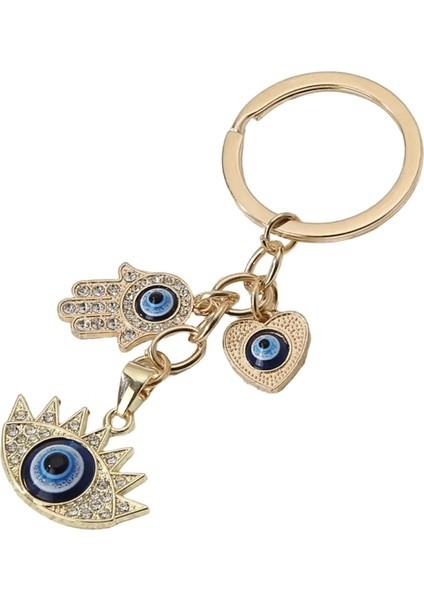 Bailu Fahsion Alaşım Anahtarlıklar El Kalpler Nazar Gözler Dini Anahtarlık Yüzükler Fil Kadınlar Erkekl (Yurt Dışından)